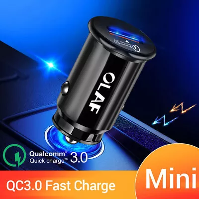 1x Mini Car Charge Quick Charger Phone Charger USB Fast Car Charger Accessories • $5.92