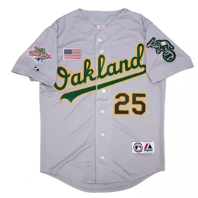 Mark McGwire Oakland Athletics 1990 World Series Grey Road Men's Jersey (S-3XL) • $129.99