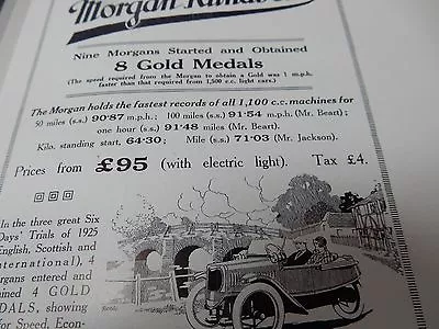 MORGAN ADVERT And Other MORGAN THREE WHEELER PHOTOS ON PAGE  SAMPLE  • $7.57