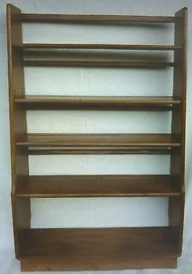 £750 • Buy ERCOL Elm Wood Bookcase / Room Divider £2200 - 5 Shelves Including 2 Adjustable