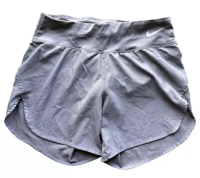 Nike Womens Eclipse Shorts Grey/Reflective Silver Size Small S  • $20