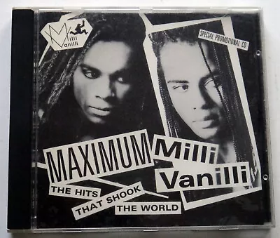 MILLI VANILLI - Maximum The Hits That Shook The World 1989  CD Out Of Print RARE • $99