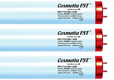 Cosmetta FST FR71T12 100W Bi-Pin Full Spectrum Tanning Lamps- UV With Red Light! • $319.25