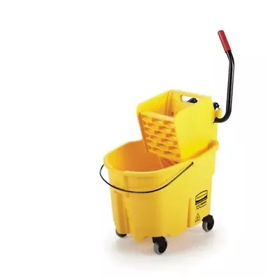WaveBrake 35 Qt. Plastic Mop Bucket With Wringer Bucket With Wheels • $99.85