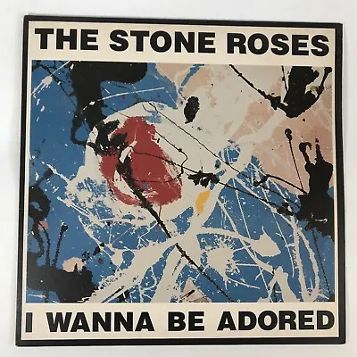 The Stone Roses I Wanna Be Adored 12” Vinyl Record ORET 31 1991 Manchester 89 • £75