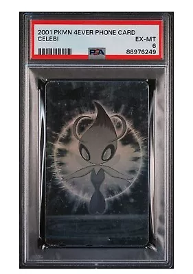 PSA 6 Japanese Pokemon Celebi 2001 4Ever Phone Card Ghost Holo Vintage • $249.99