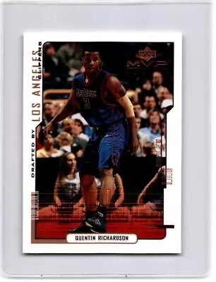 2000-01 Upper Deck Mvp #196 Quentin Richardson Rc Nm-mt Clippers • $0.99