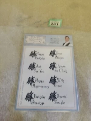 £4.99 • Buy  Phill Martin Clear Stamps - Chic Floral Everday Sentiments 