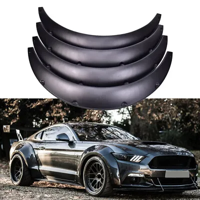 For Ford Mustang Fender Flares Wider Body Kit Wheel Arches Extensions Matte US • $69.29