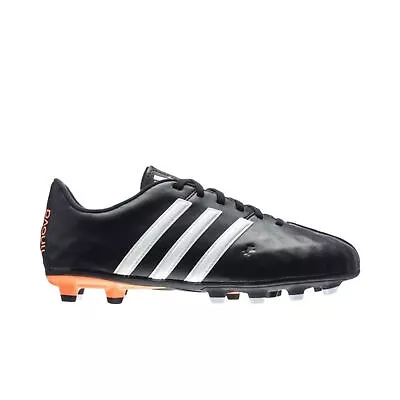 Adidas 11 Nova FG Lace Up Black Smooth Leather Kids Football Boots B40159 • $142.98