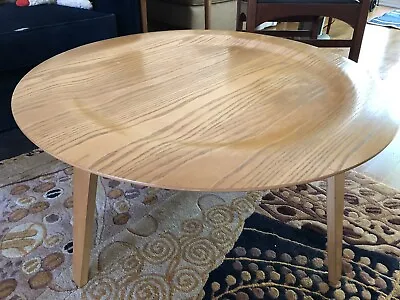 $700 • Buy Herman Miller Ray & Charles Eames CTW Round Coffee Table Wood In Light Oak