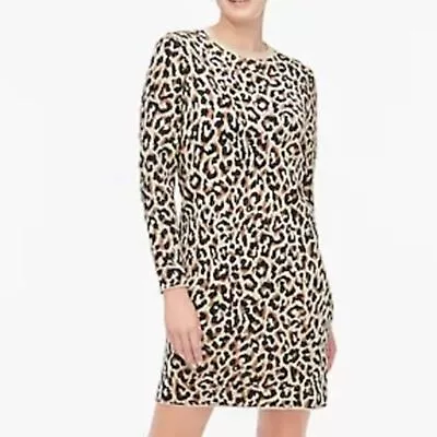 J. Crew Leopard Print Sweater Dress • $25