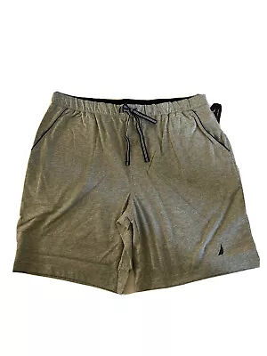 Nautica Xl Men's Shorts Sleep Lounge Soft Knit Gray Retail $34 • $21