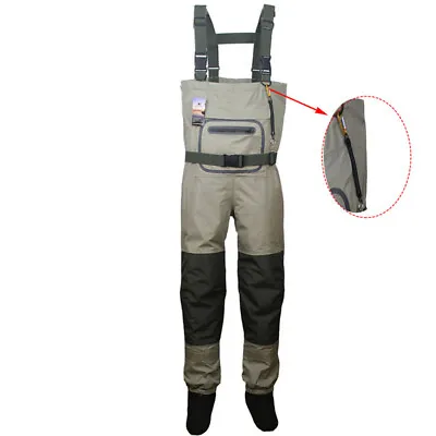 Fly Fishing Chest Waders Breathable Waterproof Stocking Foot River Wader Pants • $78.99