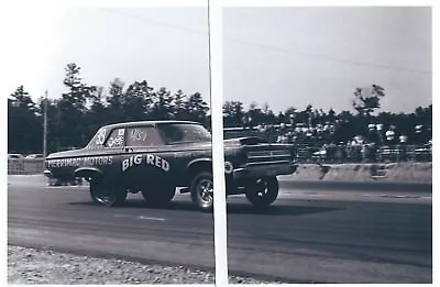 1960s NASCAR Drag Racing- BIG RED -1965 A990 Plymouth HEMI-AWB-Richmond Dragway • $2.25