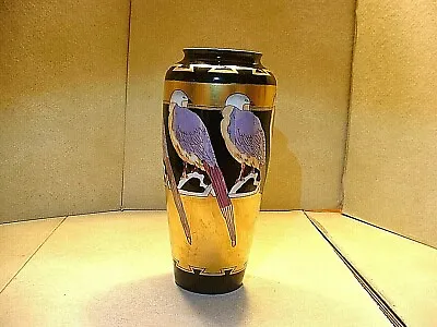 $365 • Buy Fantastic Rosenthal Porcelain Hand Painted Bird Vase Artist Signed CME