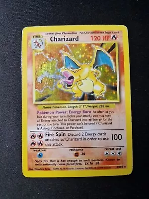 Pokemon Card Charizard 4/102 Holo Rare Base Set WOTC Vintage • $419.99