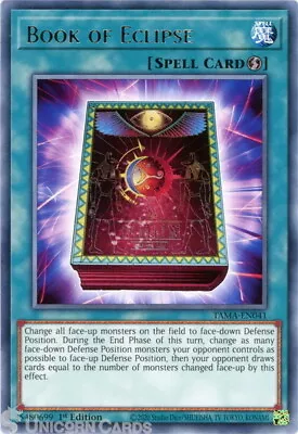 TAMA-EN041 Book Of Eclipse Rare 1st Edition Mint YuGiOh Card • £0.99