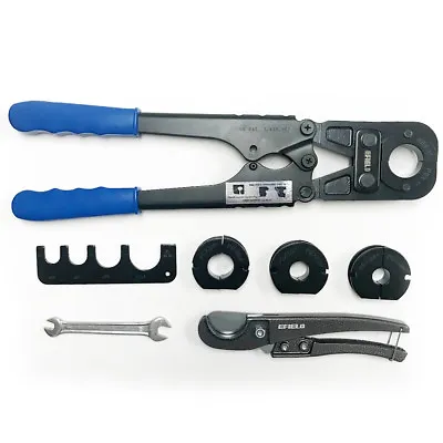 EFIELD ASTM F1807  Pex Pipe Crimping Tool Kit 3/8 1/2 .3/4 1  With Pipe Cutter • $144.41