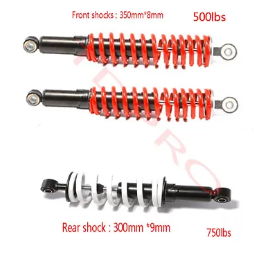 350mm Front + 300mm Rear Shock Absorber Suspension 125cc 150cc ATV Coolster Quad • $88.57