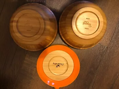 2 Pampered Chef + 1 Avanchy Wooden Bamboo Bowls • $14.99