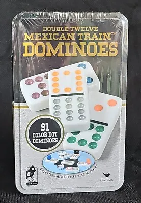 Double 12 Dominoes 91 Color Dot Mexican Train Classic Game By Cardinal NEW • $17.49