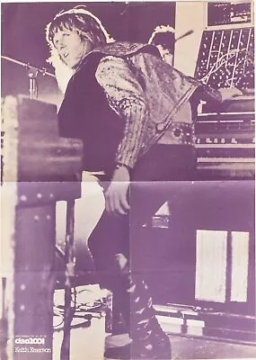 Keith Emerson Cm 49x68 Poster. Hello Supplement 2001 To No. 47 Of 1976 • £10.28
