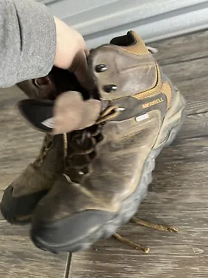 Merrell Mens 10.5 Bitter Root Hiking Boots Chameleon Shift Mid Waterproof J01543 • $33.24