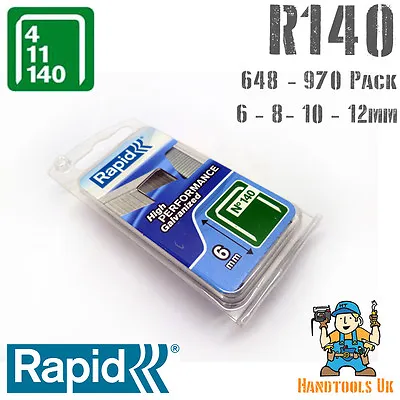 £9.99 • Buy Rapid 140 Series Flatwire Proline Staples 6/8/10/12mm For R34 Tacker Handy Pack