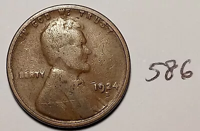 1924-S Lincoln Wheat Cent         #586 • $1.79
