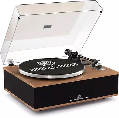 Vinyl Record Player Bluetooth Turntable With Built In Speakers Phono Preamp • $215.98