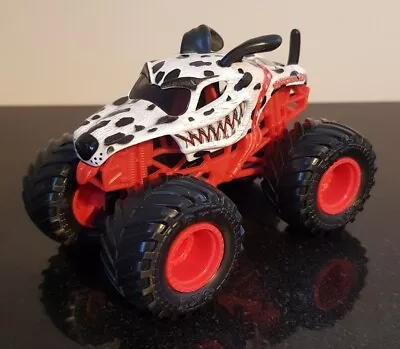 Monster Jam Monster Mutt Dalmatian White Dog 1:64 Scale Monster Truck Red Hub  • £8.99