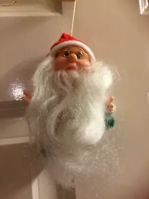 £5 • Buy Vintage Father Christmas, Santa, Christmas Tree Decoration, 4.5 Santa,white Sack