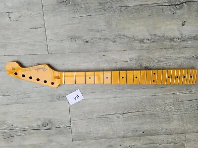 Yellow Maple ST Guitar Neck 22 Fret Electric Guitar Parts Maple Fingerboard #5 • £45