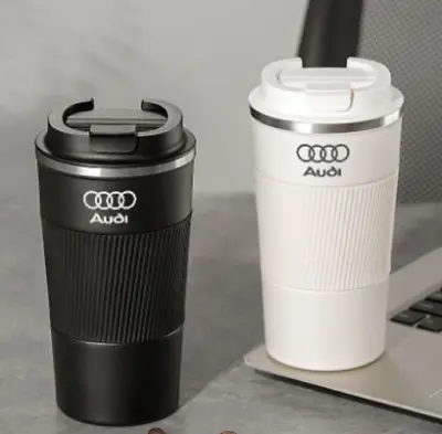 Audi Travel Mug Stainless Steel Hot Insulator Coffee Flask Cup 510ml UK • £21.99