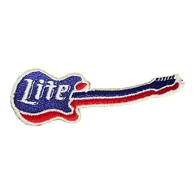 Miller Lite Iron On Patch Guitar • $4.99