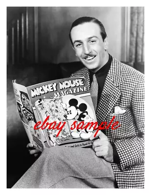 WALT DISNEY PHOTO - Reading A MICKEY MOUSE Magazine Circa 1930s • $7.99