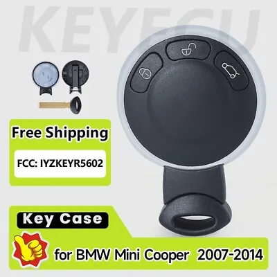 2*for Mini Cooper 2007-2014 Smart Remote Key Case Shell Fob 3 Button KR55WK49333 • $19.55