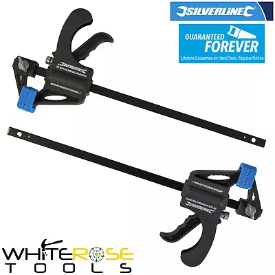 Silverline Quick Clamps Mini Grip Locking Bar Woodwork Vice 150mm 2pc • £8.55