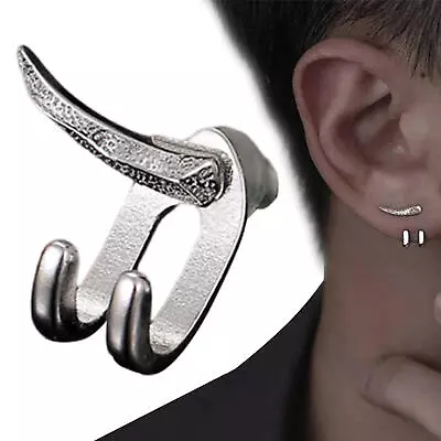 Detachable Dual Stud Earrings Punk Earring Studs For Women Men Jewelry Gift • $6.91