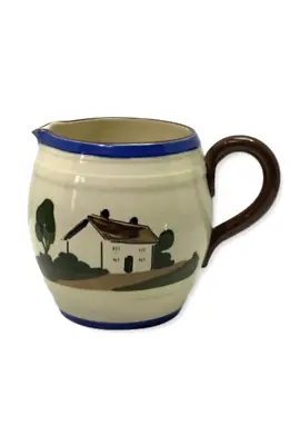 VTG Motto Ware Royal Watcombe Torquay Hand Painted Cottage Creamer Milk Pitcher • $22.99