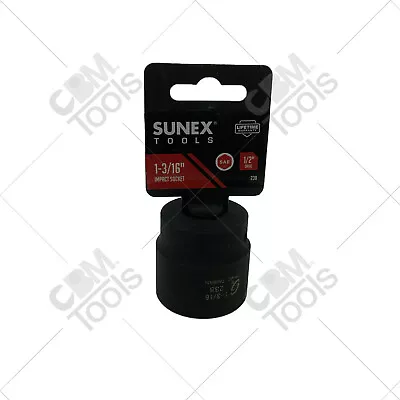 Sunex 238 1/2  Drive 6 Point 1-3/16  Standard Impact Socket • $12.31