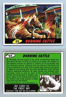Burning Cattle #22 Mars Attacks 1994 Topps Trading Card • £0.99