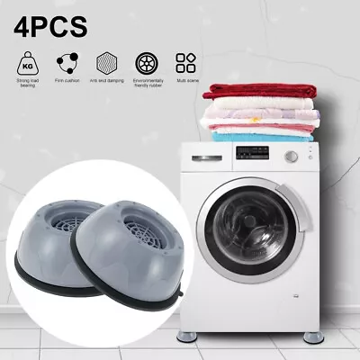 4Pcs Washing Machine Support Anti-slip Washing Machine Feet Pad Anti BiVCw • £8.03