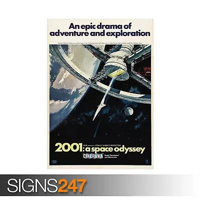 2001 : A SPACE ODYSSEY STANLEY KUBRICK (ZZ100) MOVIE POSTER Poster A0 A1 A2 A3 • £6.25