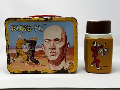 1974 KUNG FU TV Show LUNCHBOX With Thermos Carradine-KANE See Pics For Condition • $60