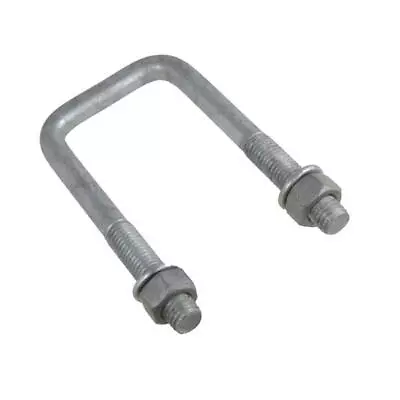 Qty 4 Square U Bolt M12 (12mm) X 52mm ID X 145mm Long Galvanised HDG • $33