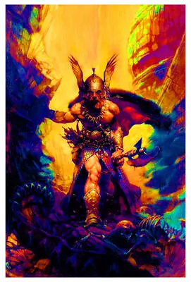 Dark Kingdom By Frank Frazetta - Non-Flocked Blacklight Poster 24  X 36  • $13.49