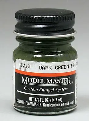 TESTORS PAINT MODEL MASTER DARK GREEN ENAMEL 1/2oz Plastic Model Car TES1710 NEW • $19.84