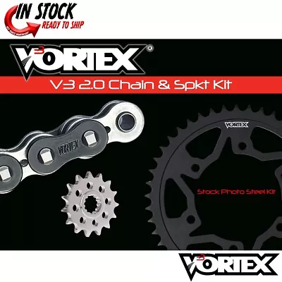 Yamaha YZF-R6 06-2023 Vortex 520 Chain And Sprocket Kit 15-45 Tooth CK6233 • $189.51